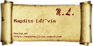 Magdits Lívia névjegykártya